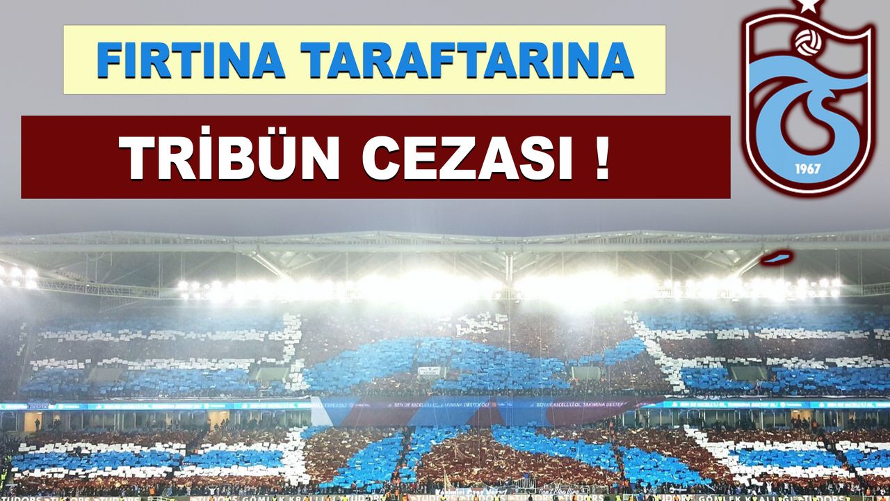 Trabzonspor Taraftarlar Na Tff Den Ceza Taka Gazete Trabzon Haber