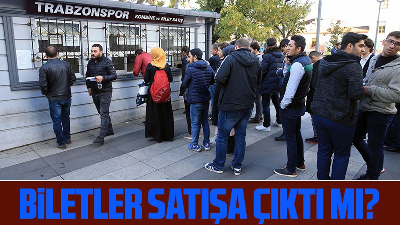 Trabzonspor Kayserispor Biletleri satışa çıktı mı Taka Gazete