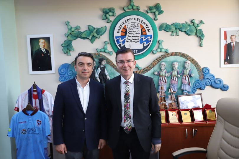 Ahmet Bektaştan İsmail Ustaoğluna ziyaret Taka Gazete Trabzon