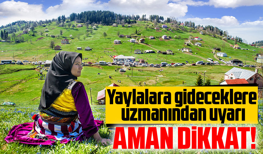 Yaylalara gideceklere uzmanından uyarı Taka Gazete Trabzon Haber