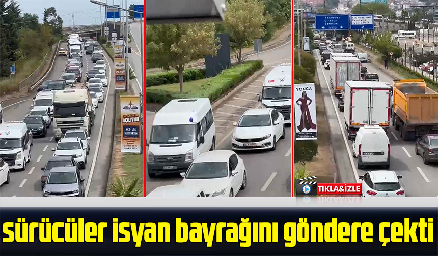 Trabzonda trafik işin içinden çıkılmaz hal aldı Taka Gazete