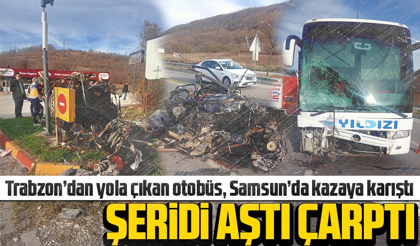 Trabzondan Yola Kan Otob S Samsunda Kazaya Kar T Taka Gazete