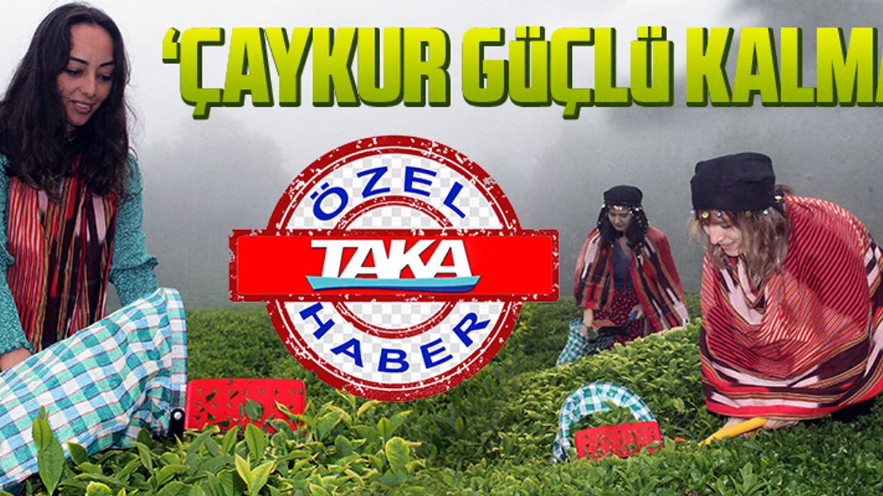 ‘ÇAYKUR GÜÇLÜ KALMALI’