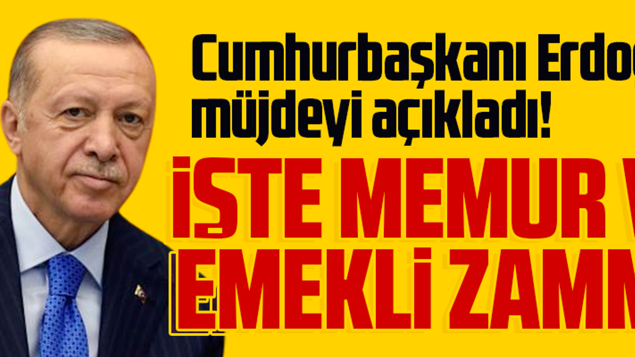 İŞTE MEMUR VE EMEKLİ ZAM ORANI!