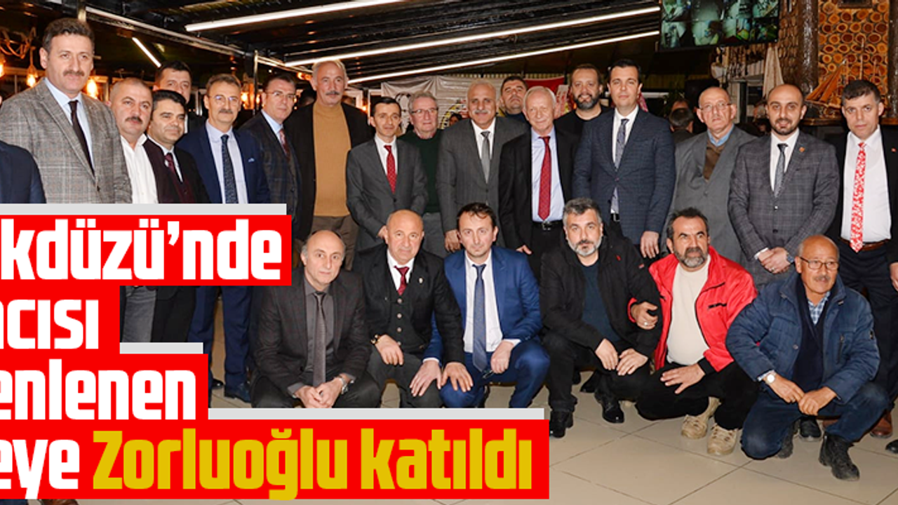ZORLUOĞLU, GAZETECİLER İLE BİR ARADA