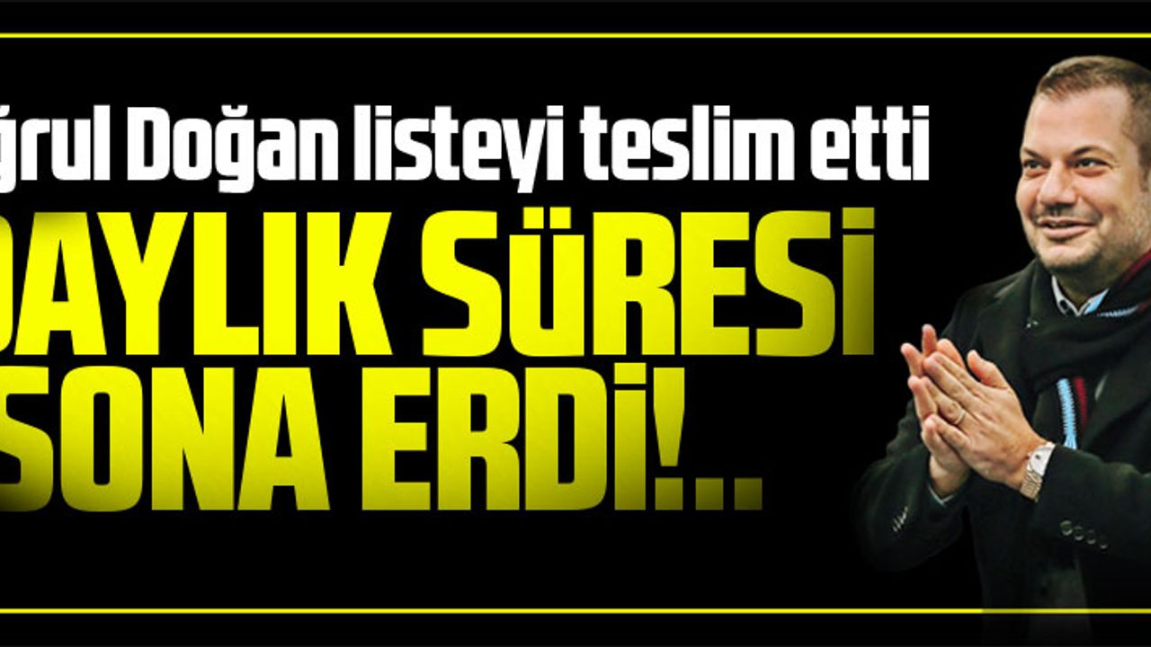 ÖN LİSTE SUNULDU