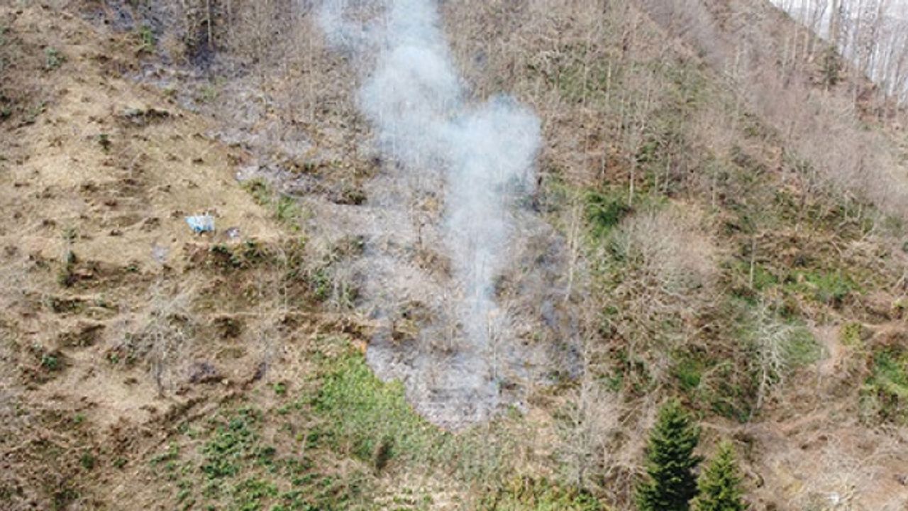 TRABZON’DA 2 İLÇEDE ÖRTÜ YANGINLARI YAŞANDI