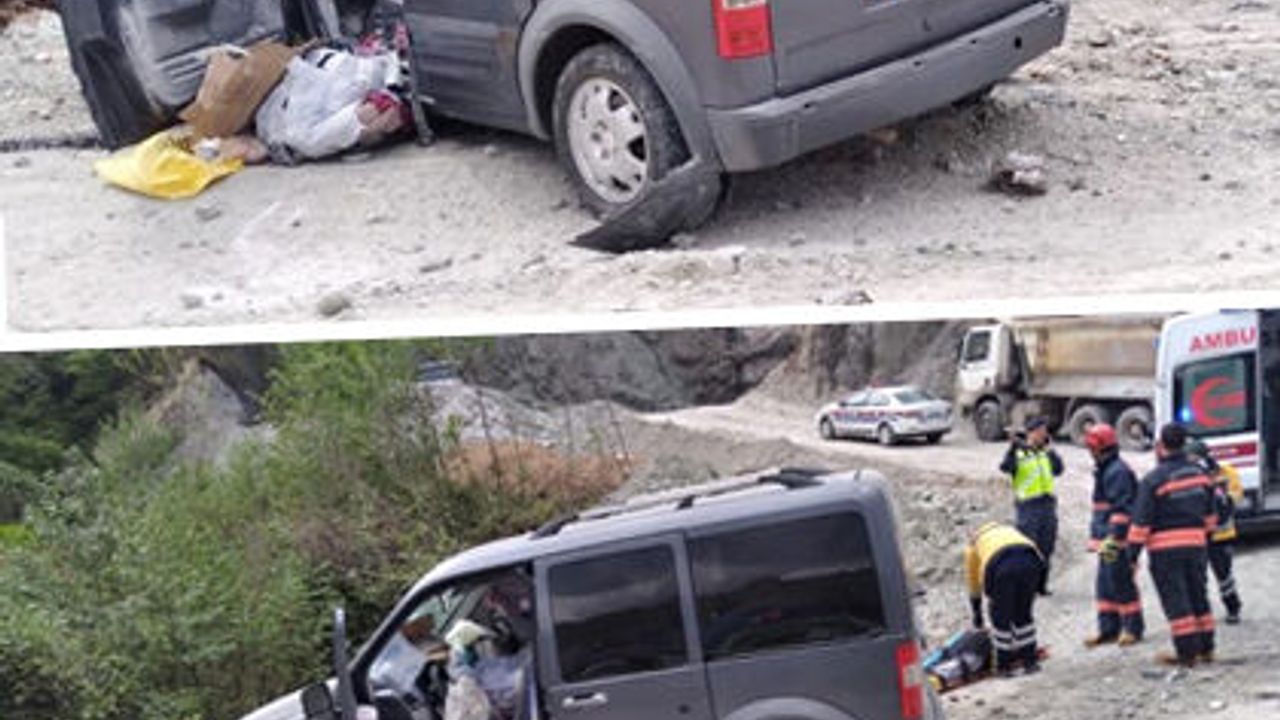 Trabzon Araklı'da trafik kazası