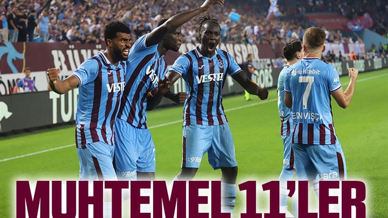 Trabzonspor, Pendikspor'un Muhtemel 11'leri - Taka Gazete - Trabzon ...