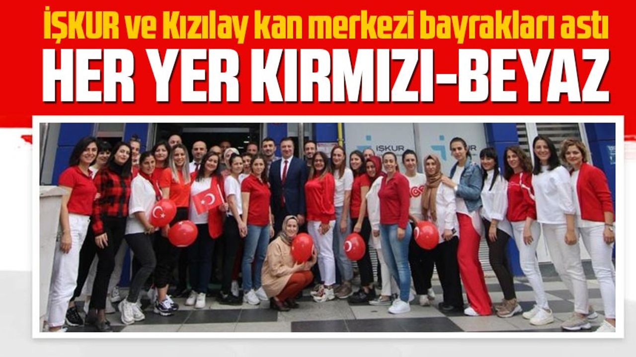 Trabzon’da her yer kırmızı-beyaz