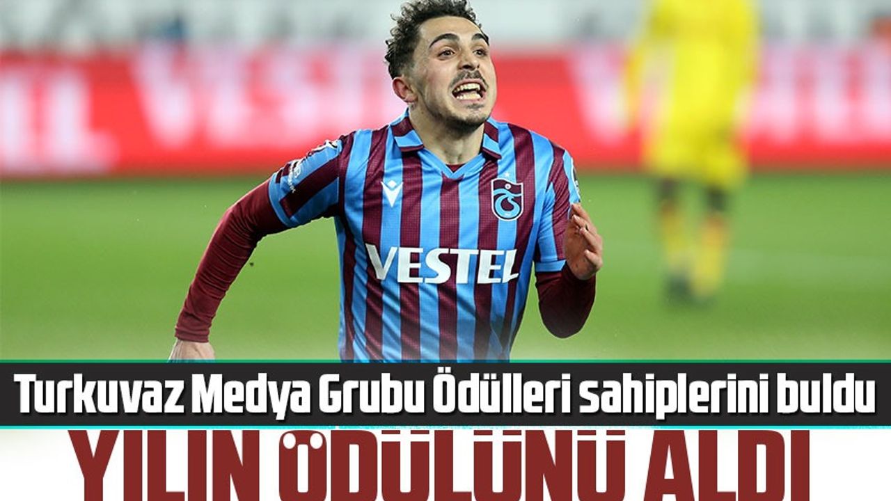 Abdülkadir Ömür, Turkuvaz Medya Grubu Ödülleri'nde Süper Lig'in En İyi 10 Numarası Seçildi