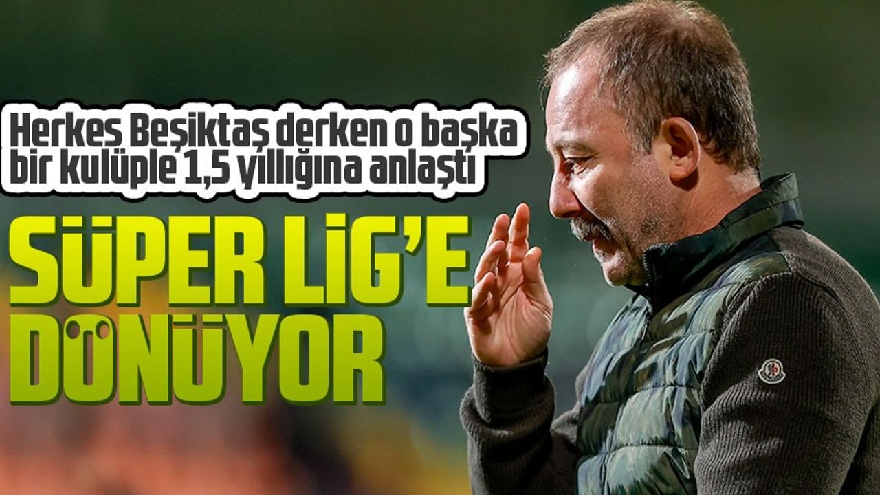 Beşiktaş'ın eski teknik direktörü olarak adı geçen Sergen Yalçın'ın yeni takımı belli oldu