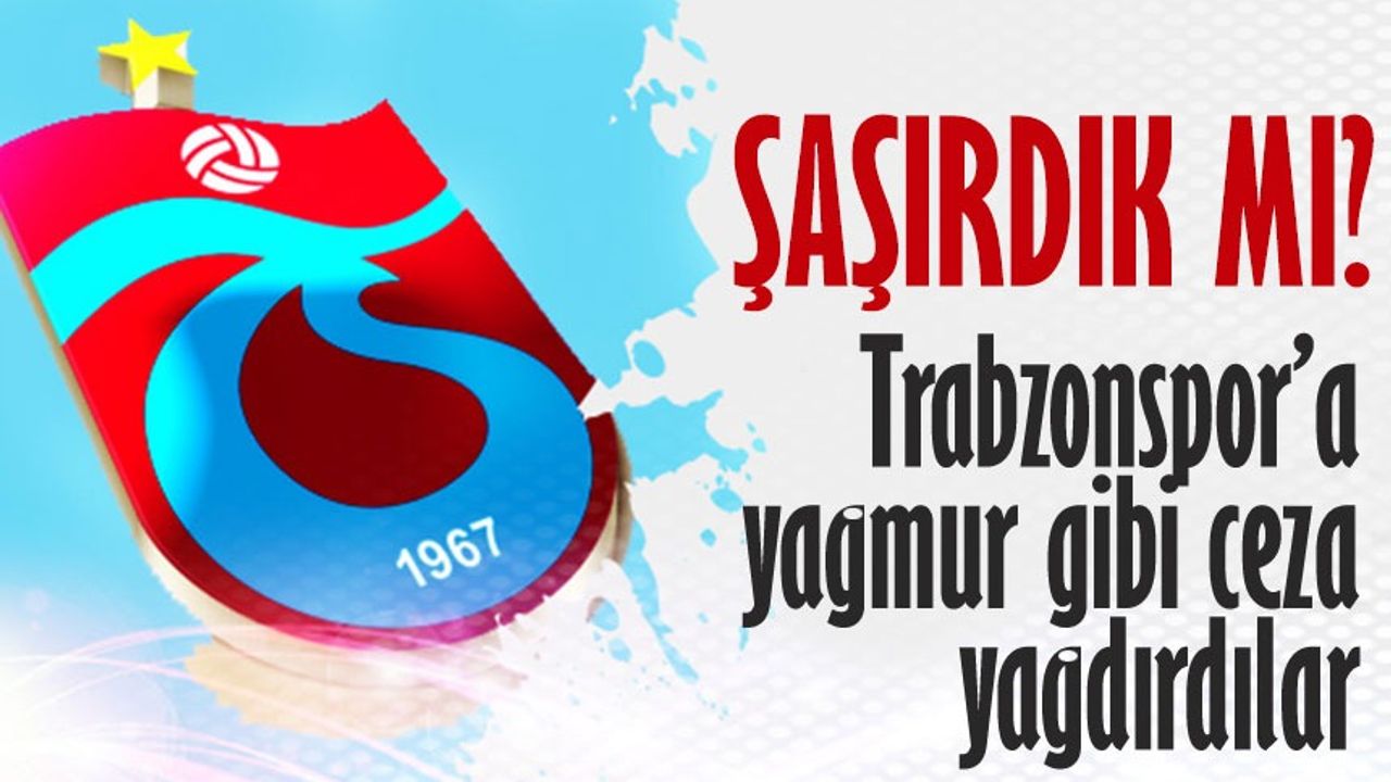 PFDK'ya sevk edilen Trabzonspor'a para cezası kesildi