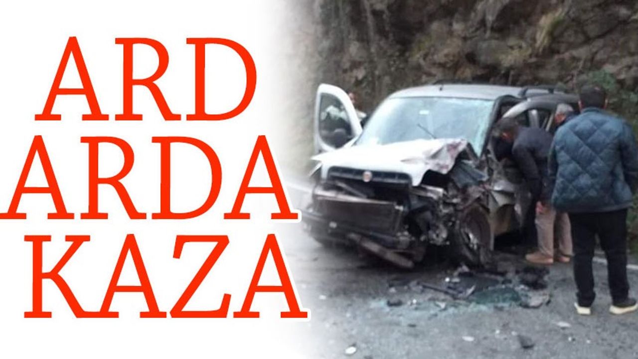 Araklı’da yine Karadere yolunda bir kaza daha meydana geldi, sürücüler isyan etti