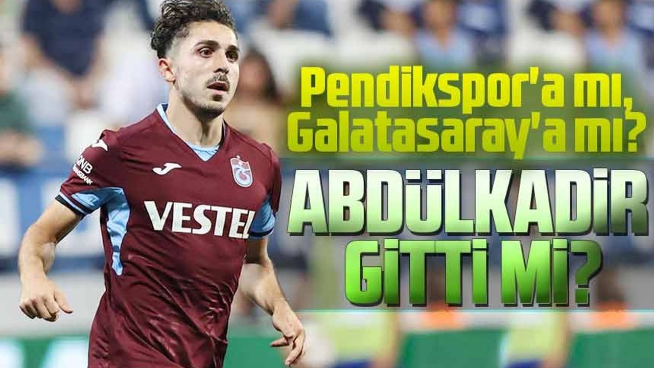 Abdülkadir Ömür'ün Transferi Pendikspor'a mı, Galatasaray'a mı? Pendikspor'un 7 Milyon Euro'ya Transfer Etti Mi?