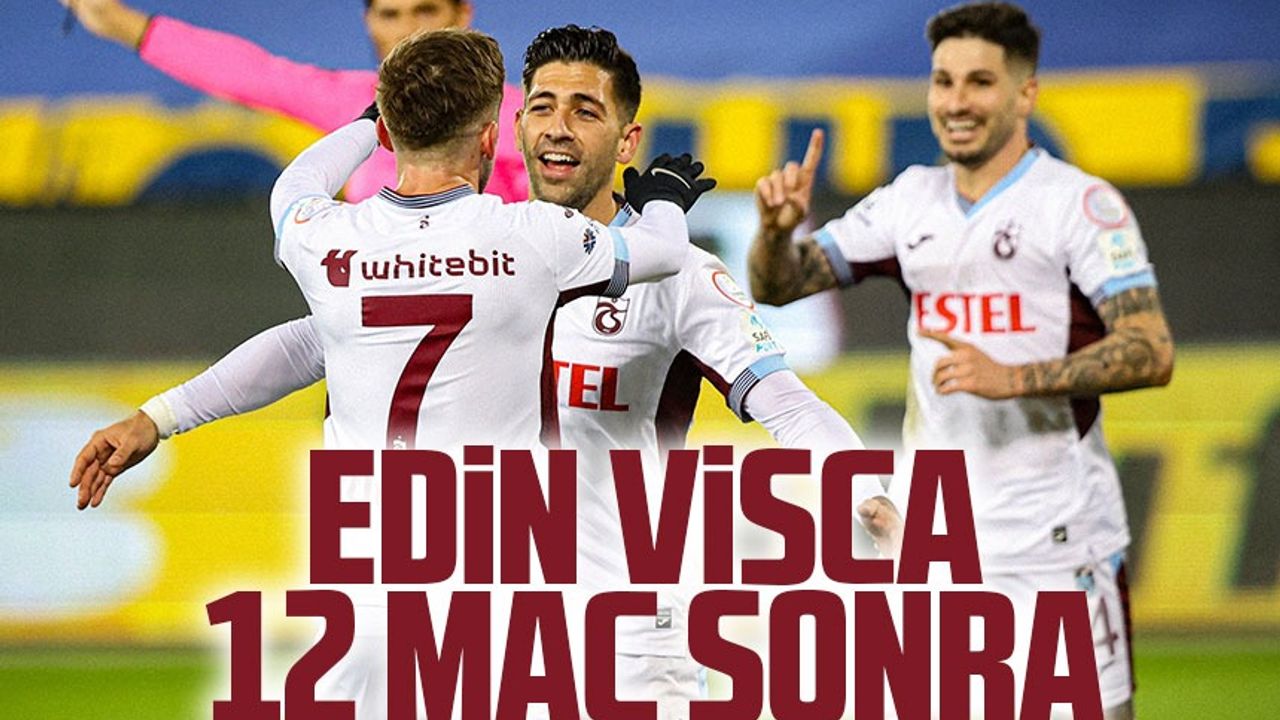 Trabzonspor'un Boşnak Yıldızı Edin Visca 12 Maç Sonra Golle Buluştu!