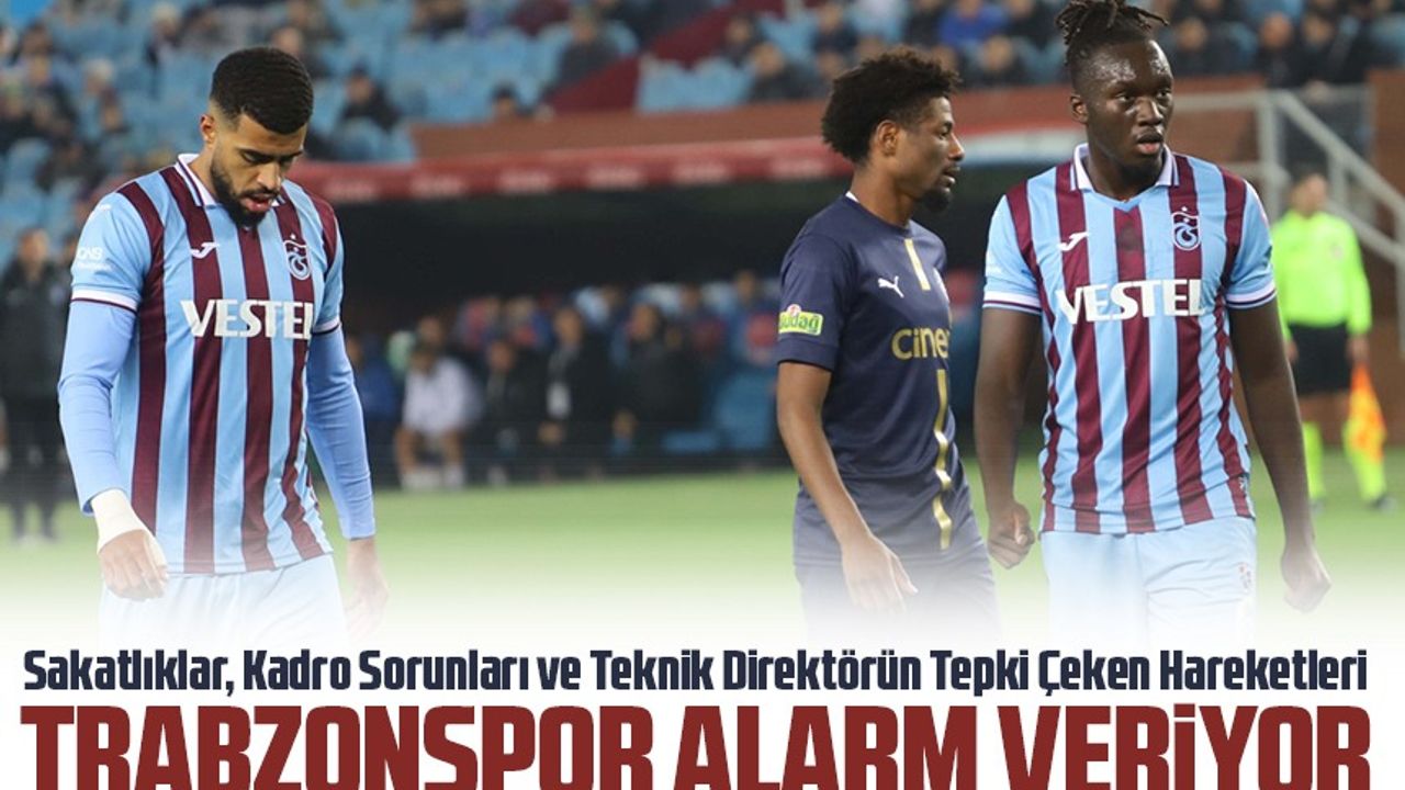 Trabzonspor’da Sakatlıklar, Kadro Sorunları ve Teknik Direktörün Tepki Çeken Hareketleri