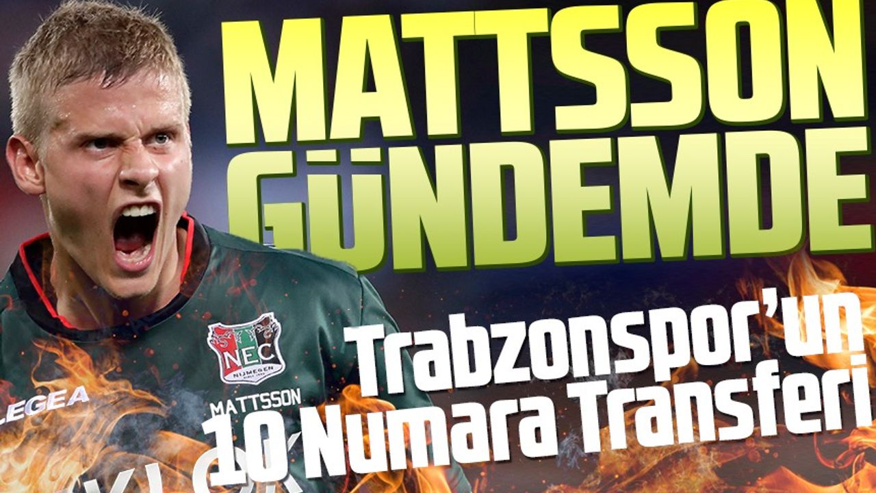 Hollanda Ekibi Nec Nijmegen'in Danimarkalı 10 Numarası Magnus Mattsson Trabzonspor'un Radarında