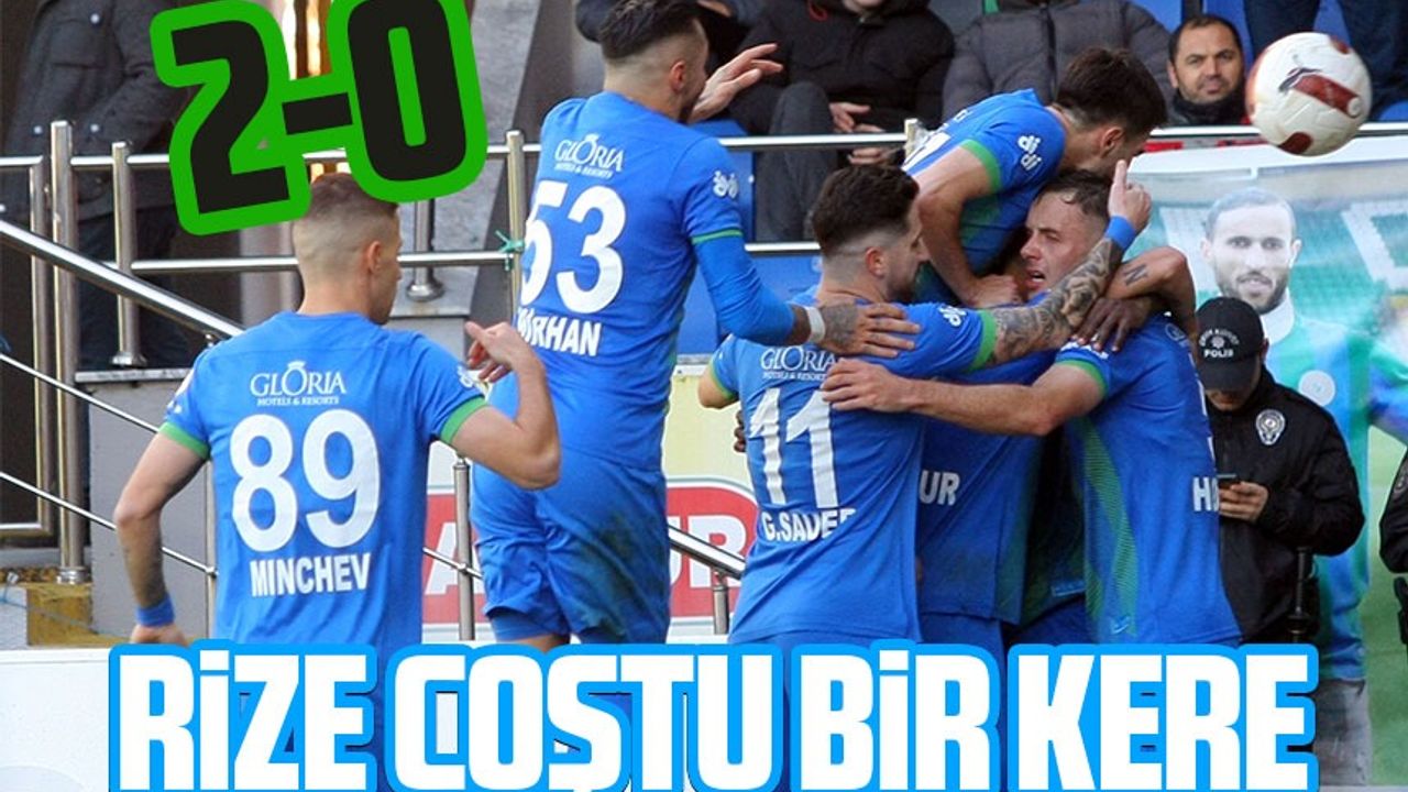 Hatayspor’u, Varasenoviç ve Olawoyin’in golleriyle geçen Çaykur Rizespor son 7 maçta 5’inci galibiyetini aldı