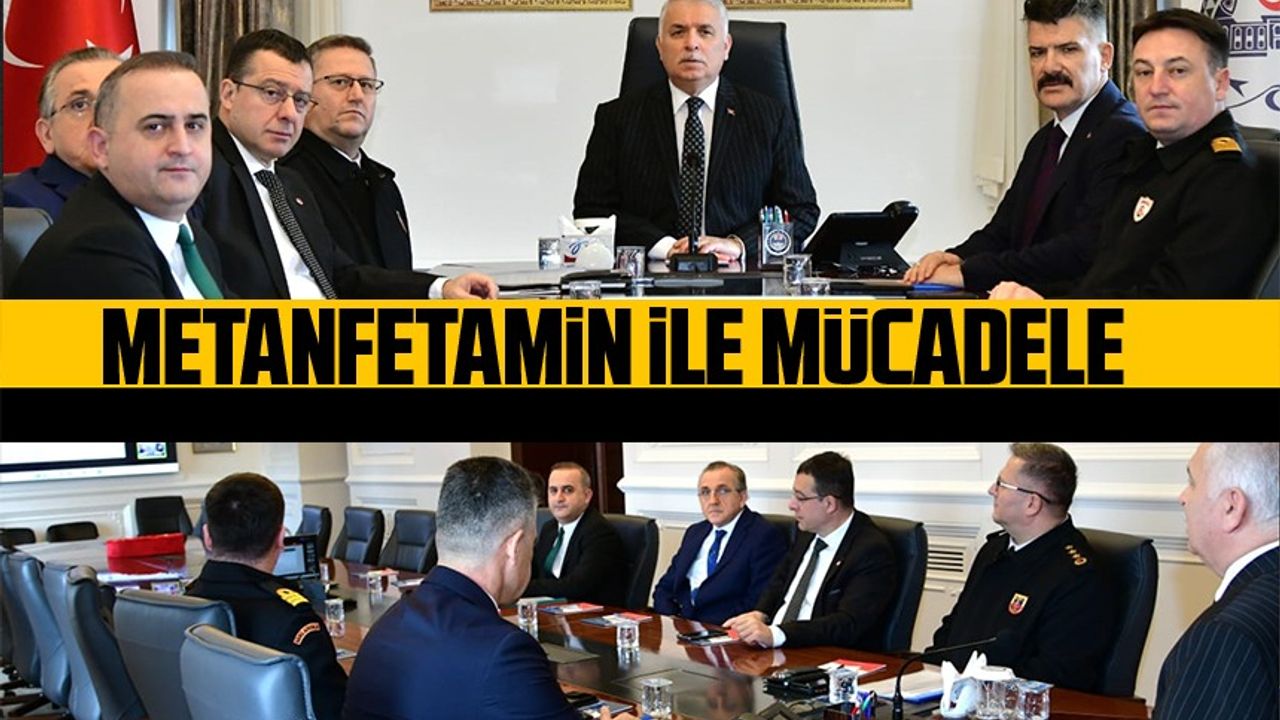 Trabzon Valisi Aziz Yıldırım, Metamfetamin ile Mücadele Eylem Planı Toplantısına Katıldı