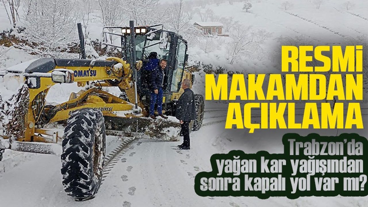 Trabzon’da kar yağışı etkisini gösterdi: Kar yağışı ile birlikte olumsuz hava ve trafikte aksamalar da meydana geldi