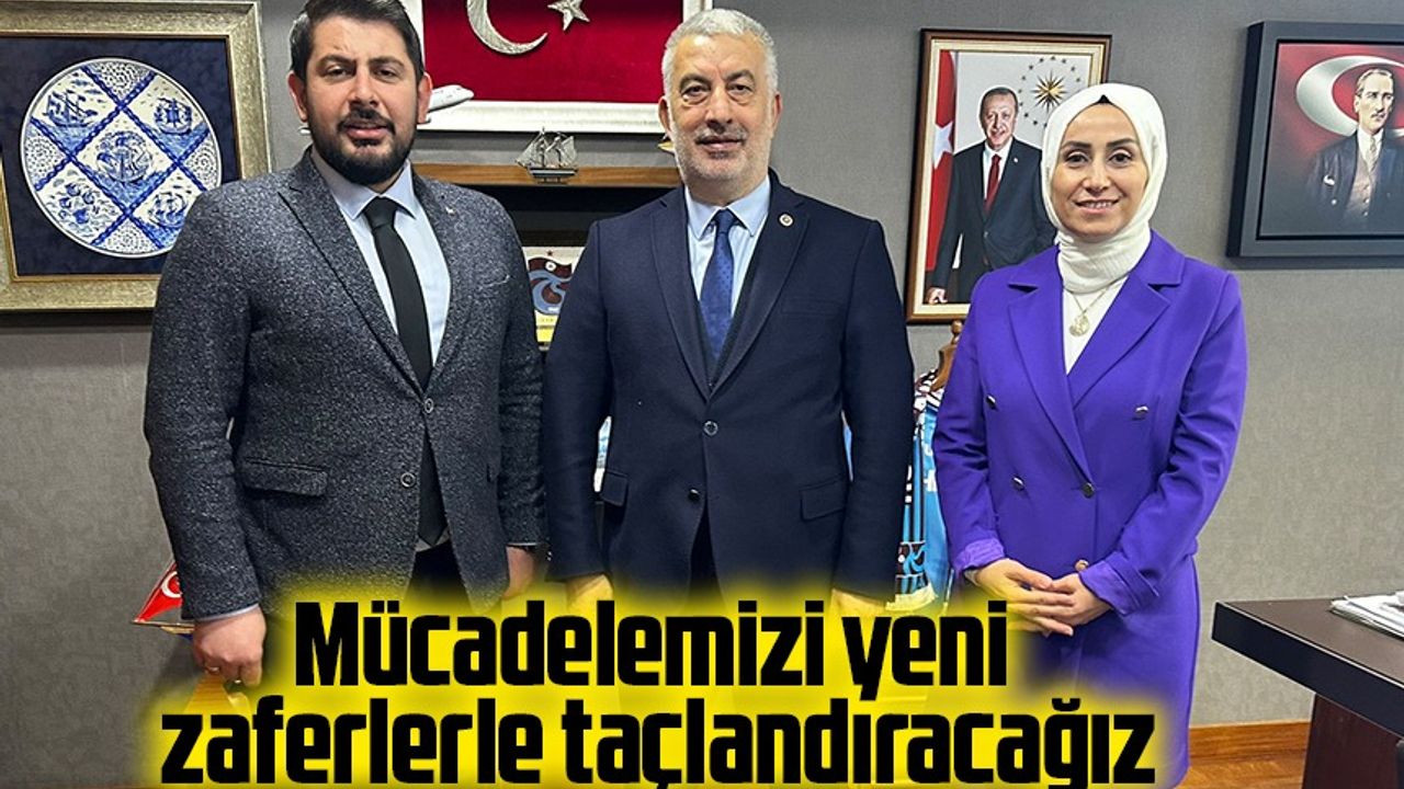 AK Parti Trabzon Kadın ve Gençlik Kolları Başkanları, Milletvekili Vehbi Koç'u Ziyaret Etti!