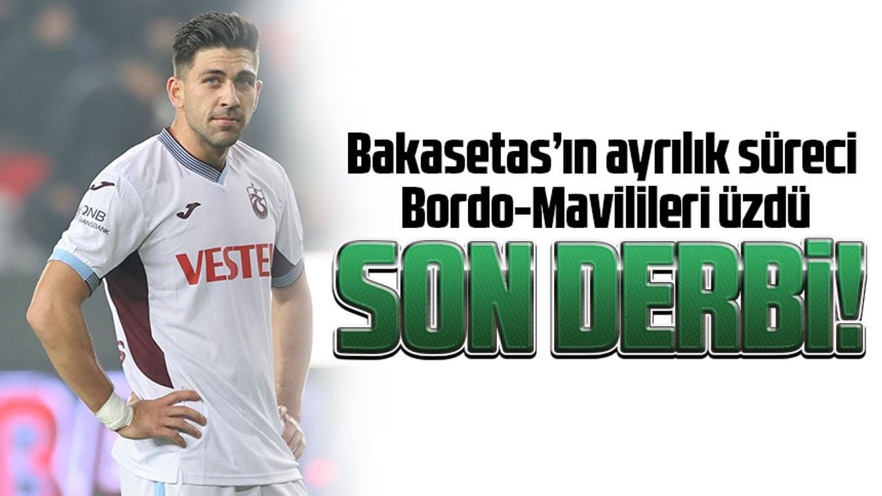 Trabzonspor'un başarılı oyuncularından biri olan Yunan yıldız Bakasetas, Panathinaikos ile anlaşmaya çok yakın