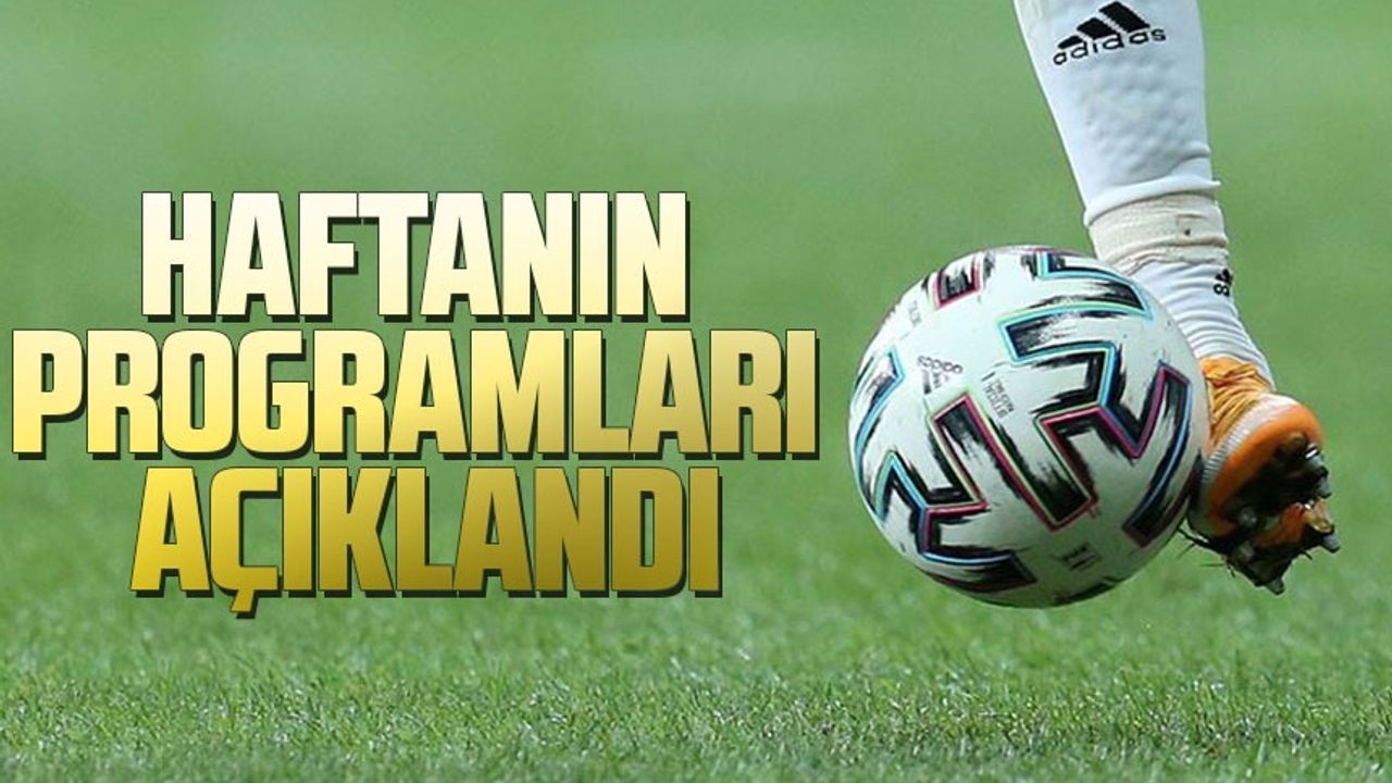 Süper Lig'de 21, 22 ve 23. haftanın programları açıklandı