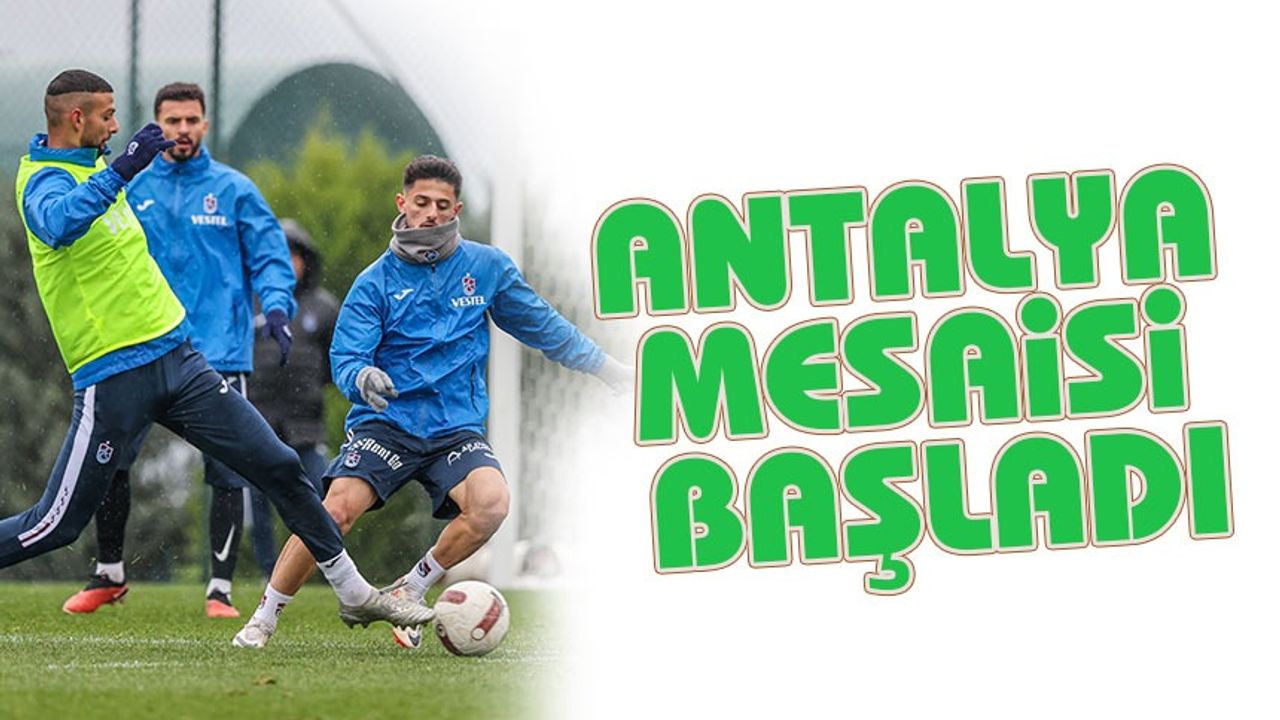 Trabzonspor, Antalyaspor Maçı Hazırlıklarına Abdullah Avcı Yönetiminde Devam Ediyor