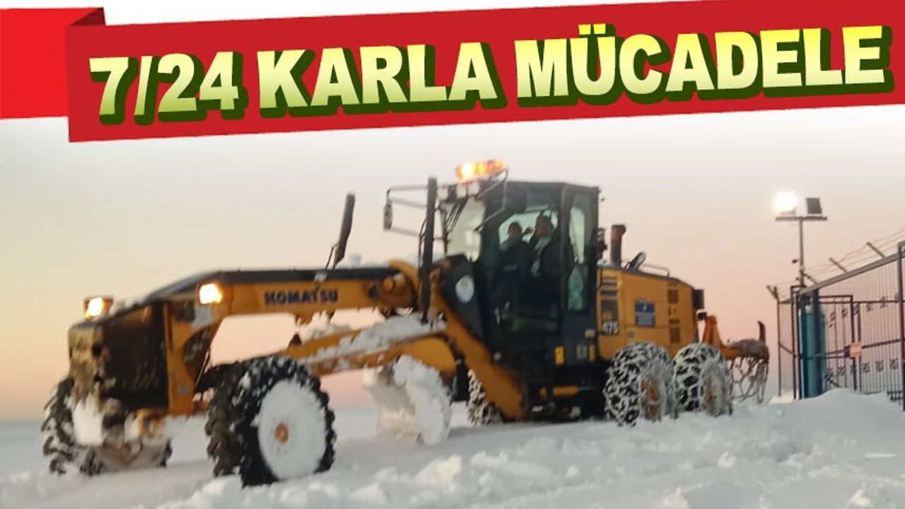 Trabzon Büyükşehir Belediyesi Kar Temizleme ve Tuzlama Çalışmalarına Devam Ediyor