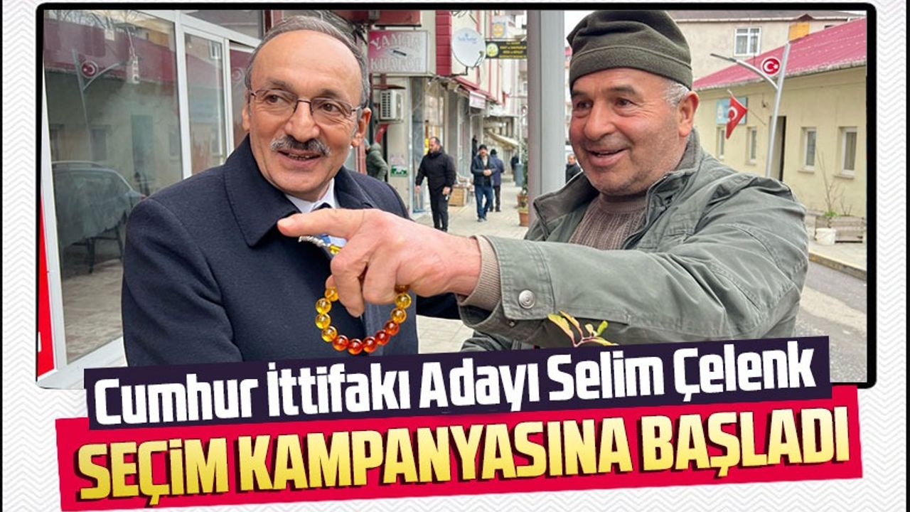 Cumhur İttifakı Adayı Selim Çelenk, Düzköy Belediye Başkanlığı İçin Seçim Kampanyasına Başladı