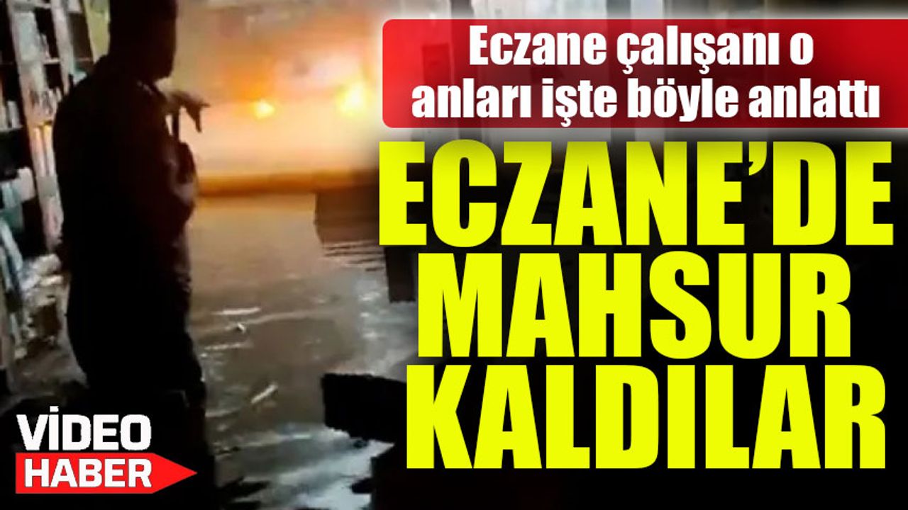 Trabzon’da Sağanak Sele Döndü: Eczane Sel Sularıyla Doldu