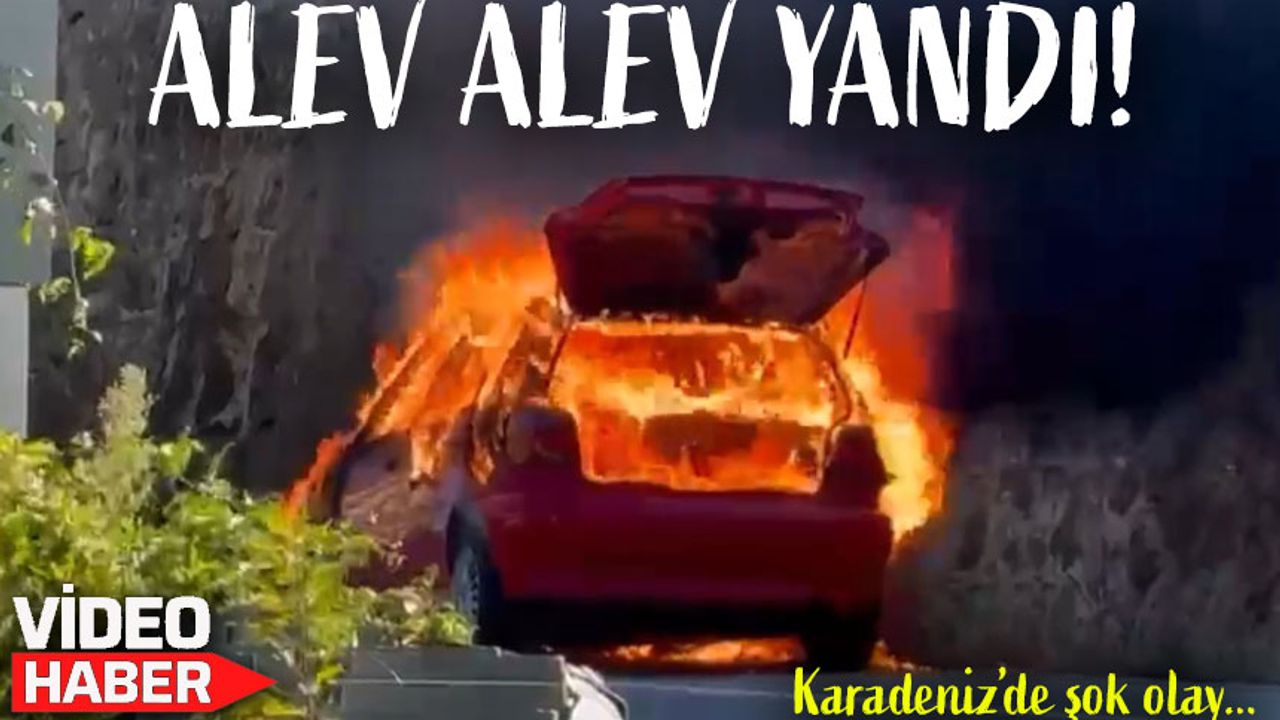 Seyir Halindeki Araç Alev Aldı! Sürücü Ne Yapacağını Şaşırdı