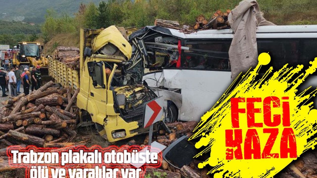 Trabzon Plakalı Otobüs Kazasında Ölü ve Yaralılar Var: Zonguldak’ta Feci Çarpışma