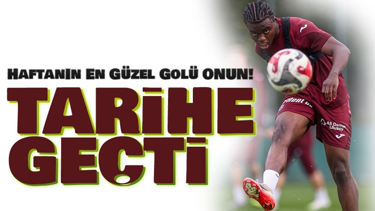 Oulai’den Haftanın En Güzel Golü! Trabzonspor’un Genç Yıldızı Derbi Öncesi Formda