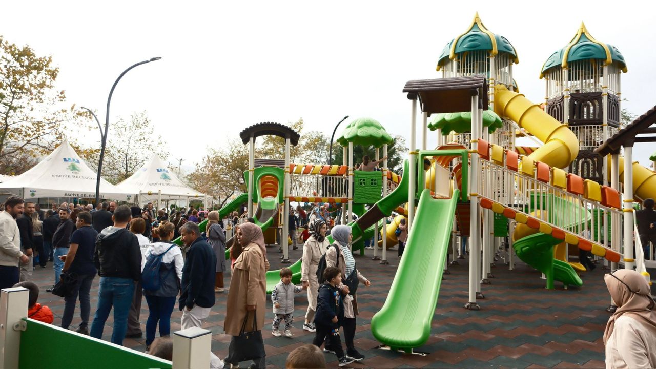 Espiye'de Cumhuriyet Parkı yenilendi