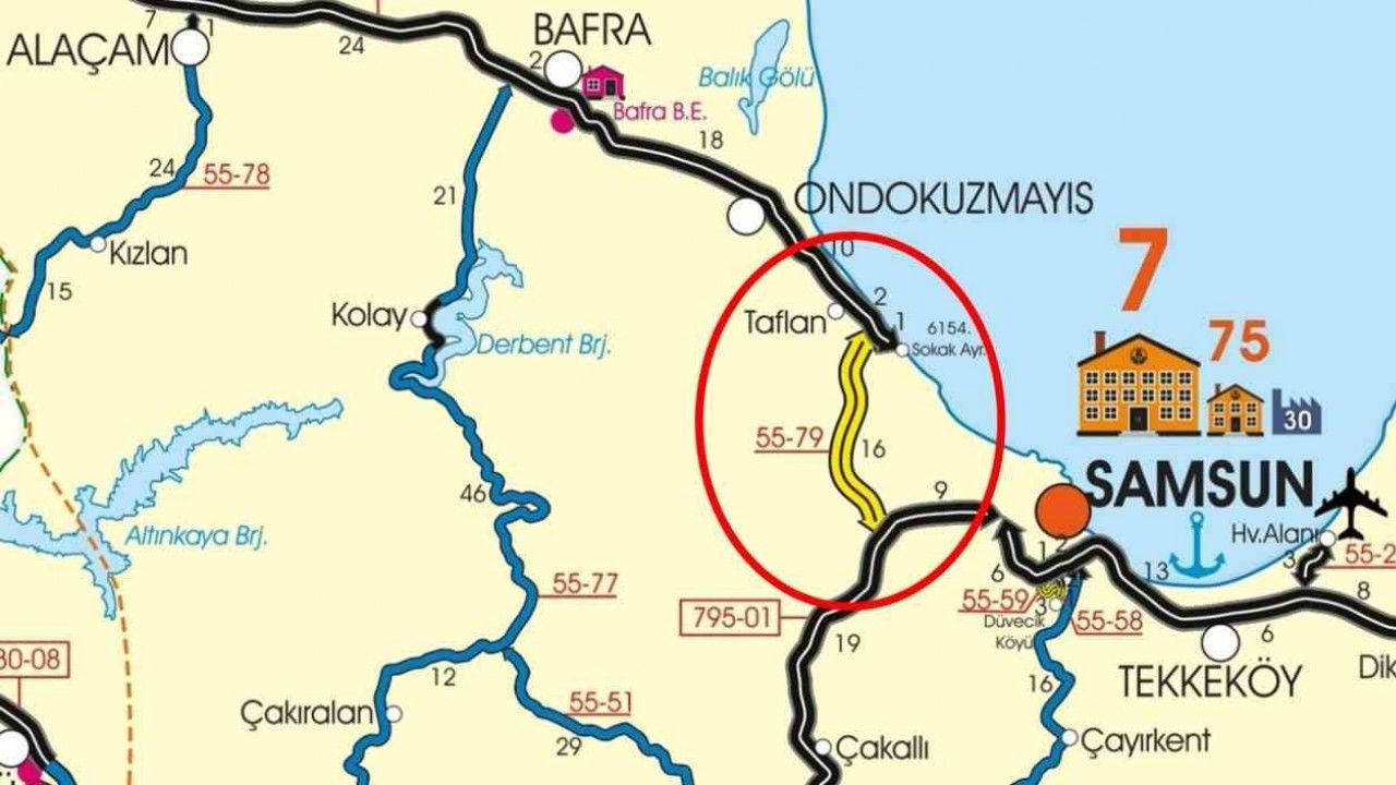 Samsun’da 15 milyar TL’lik dev proje: "Batı Çevre Yolu"