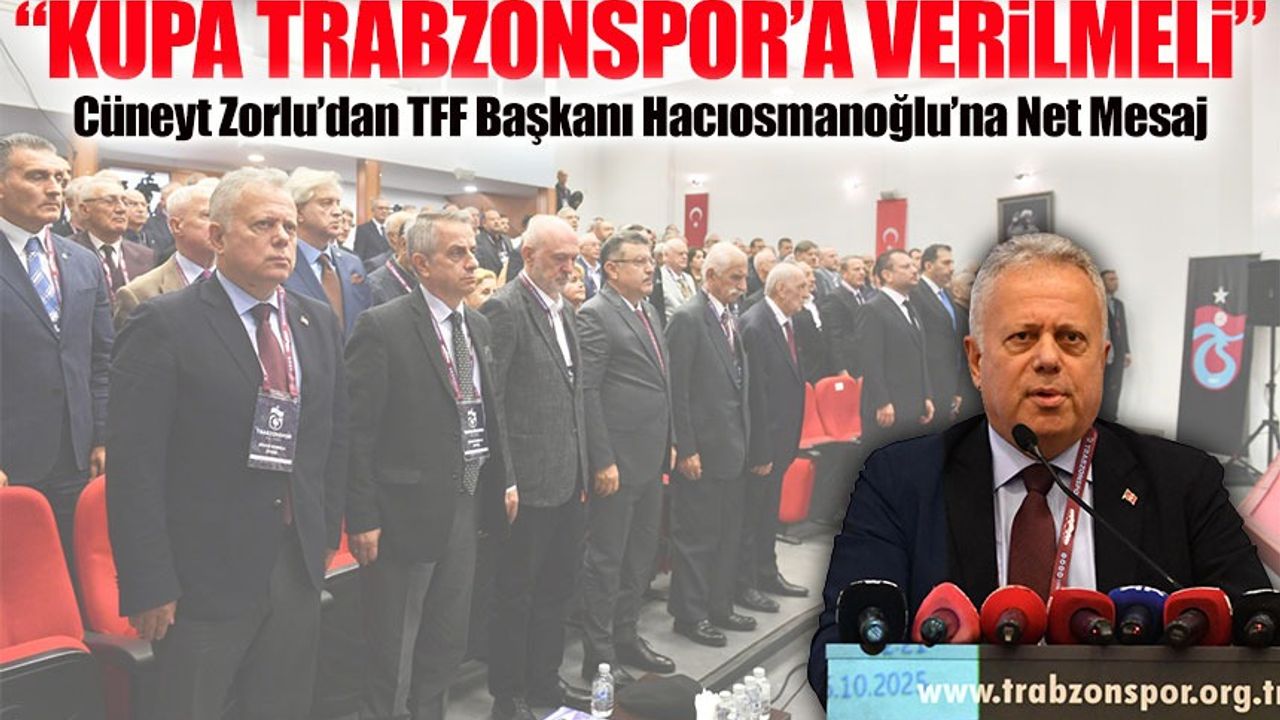 Cüneyt Zorlu’dan Cumhurbaşkanı Erdoğan ve TFF Başkanı Hacıosmanoğlu’na Net Mesaj