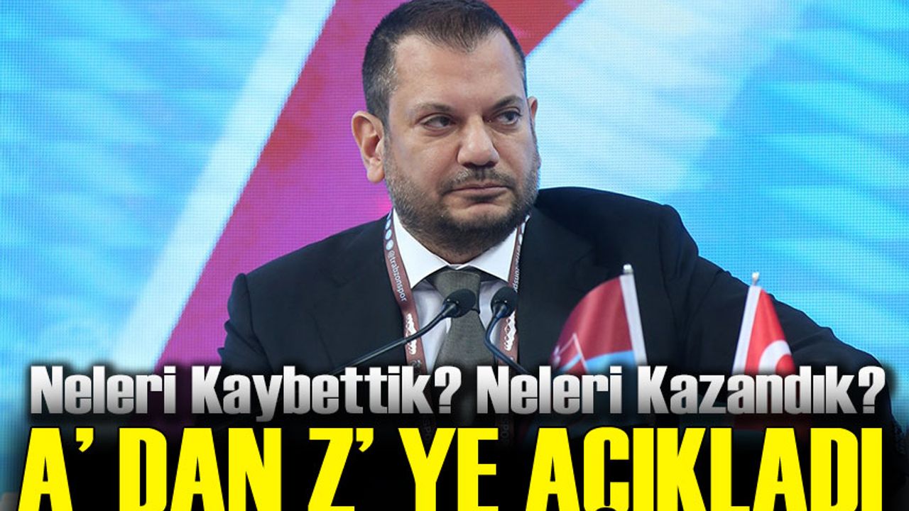 Ertuğrul Doğan Açıkladı: “Hakem Hatalarıyla 5 Puan Kaybettik, Trabzonspor’un Borcu 2.8 Milyar TL’ye Düştü!”