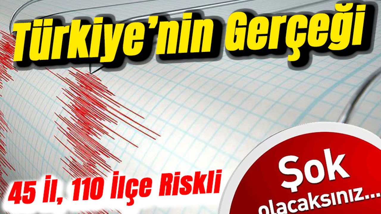 Türkiye’nin Diri Fay Gerçeği: 45 İl, 110 İlçe Riskli Bölge Olarak Belirlendi