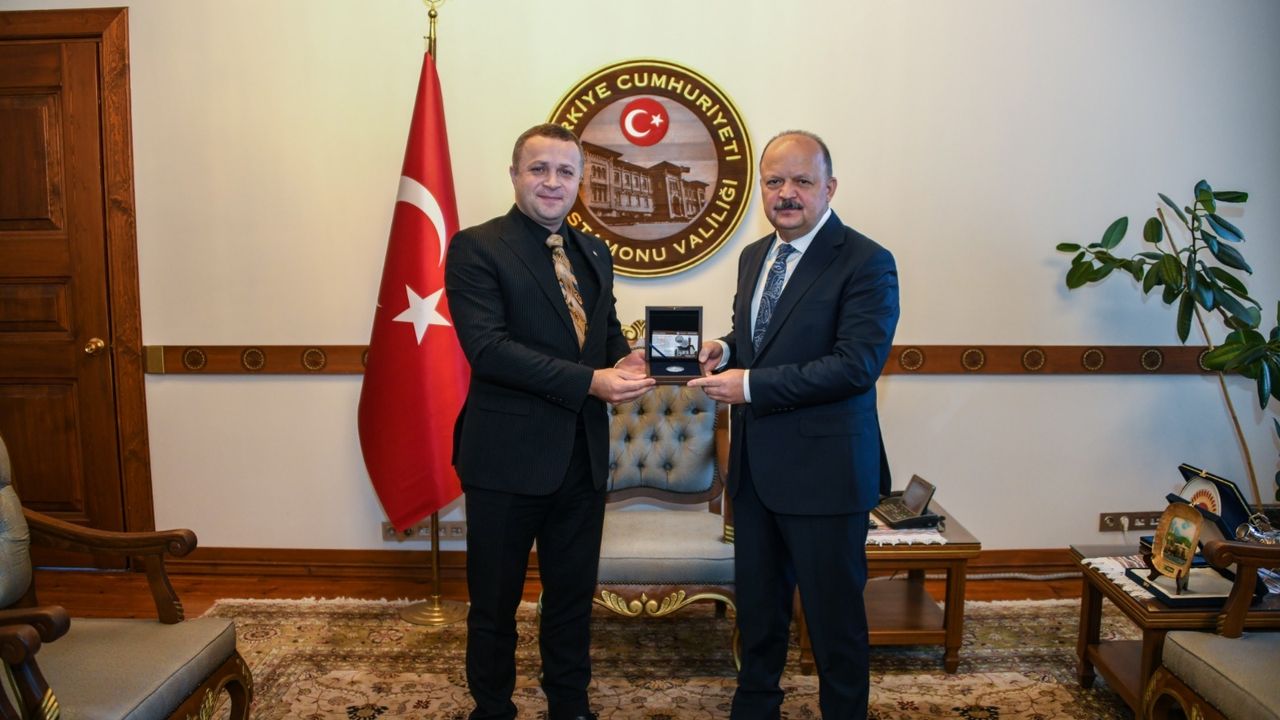 AA Samsun Bölge Müdürü Demir'den Kastamonu Valisi Dallı'ya ziyaret