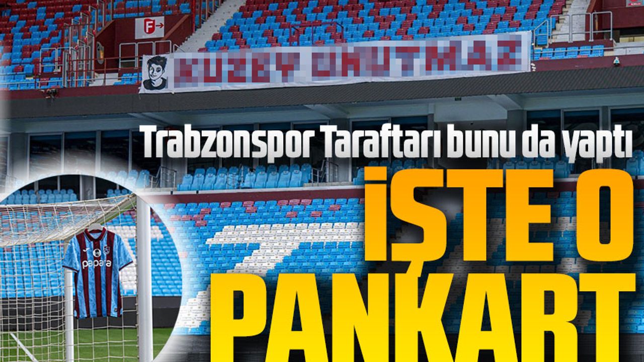 Trabzonspor Taraftarından Anlamlı Mesaj: “Kuzey Unutmaz!”