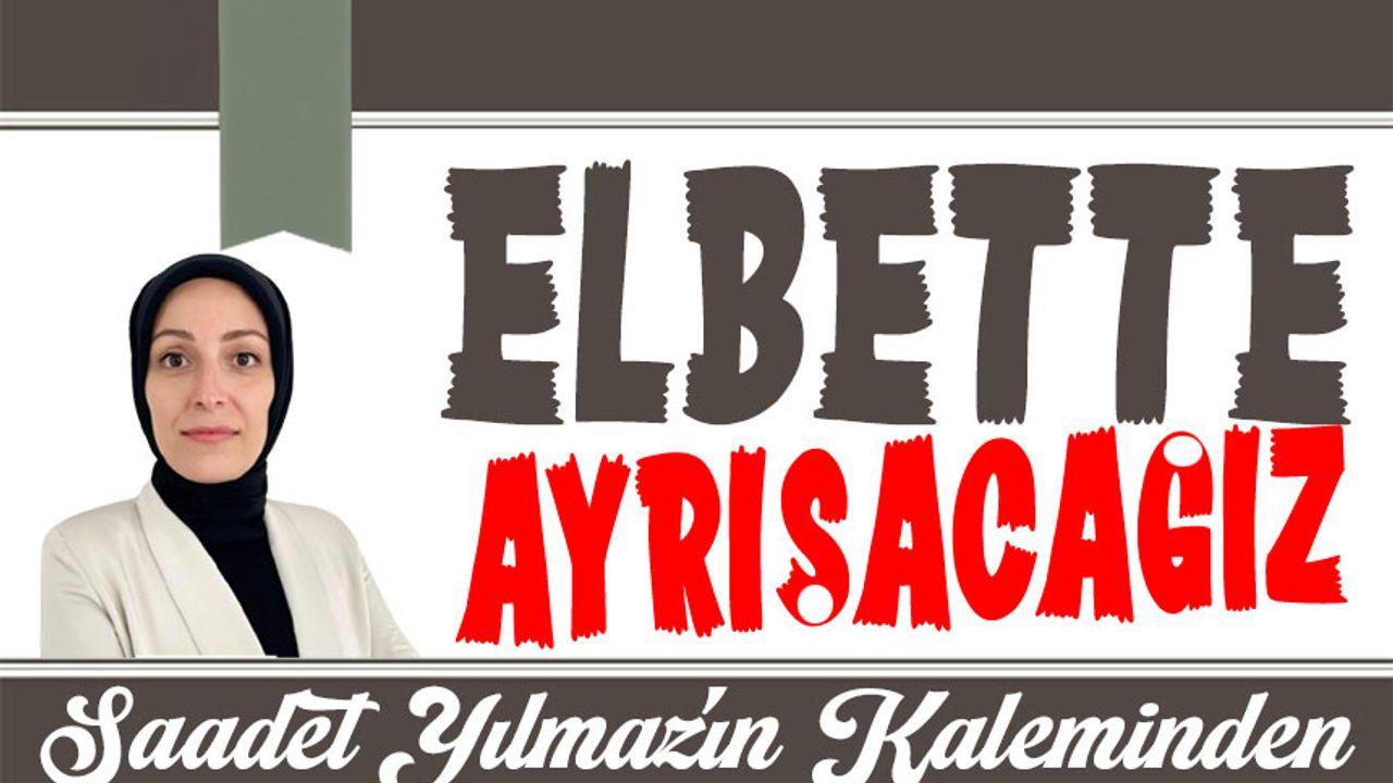 Elbette Ayrışacağız