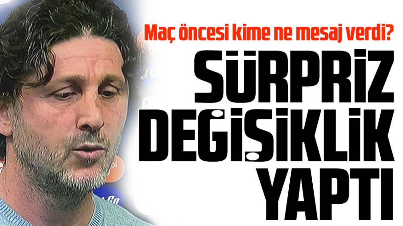 Fatih Tekke’den Maç Öncesi Net Mesaj: “En Zor Maçlarımızdan Biri Olacak”