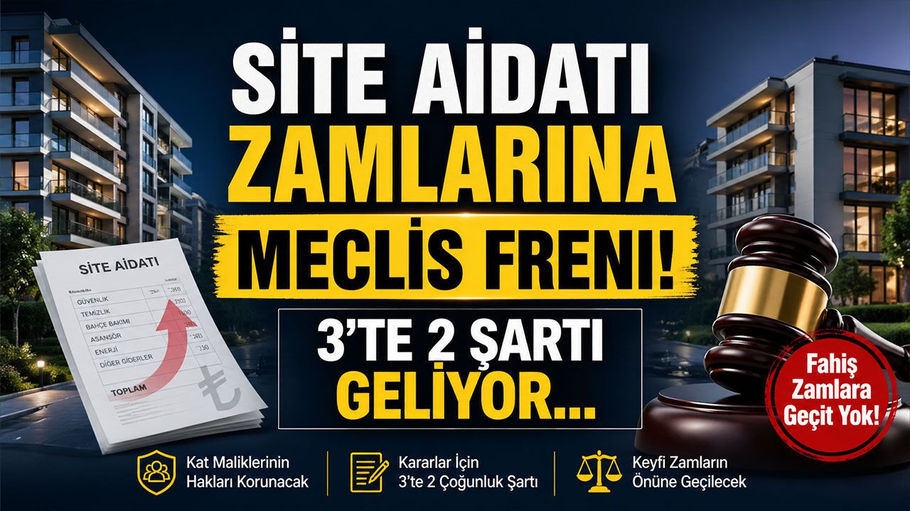 Site Aidatı Zamlarına Meclis Freni! 3'te 2 Şartı Geliyor...