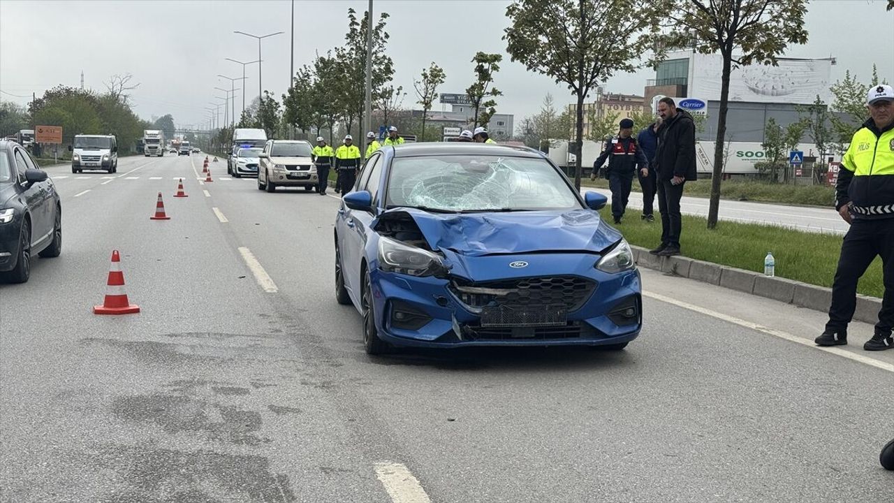 Otomobilin çarptığı yaya öldü
