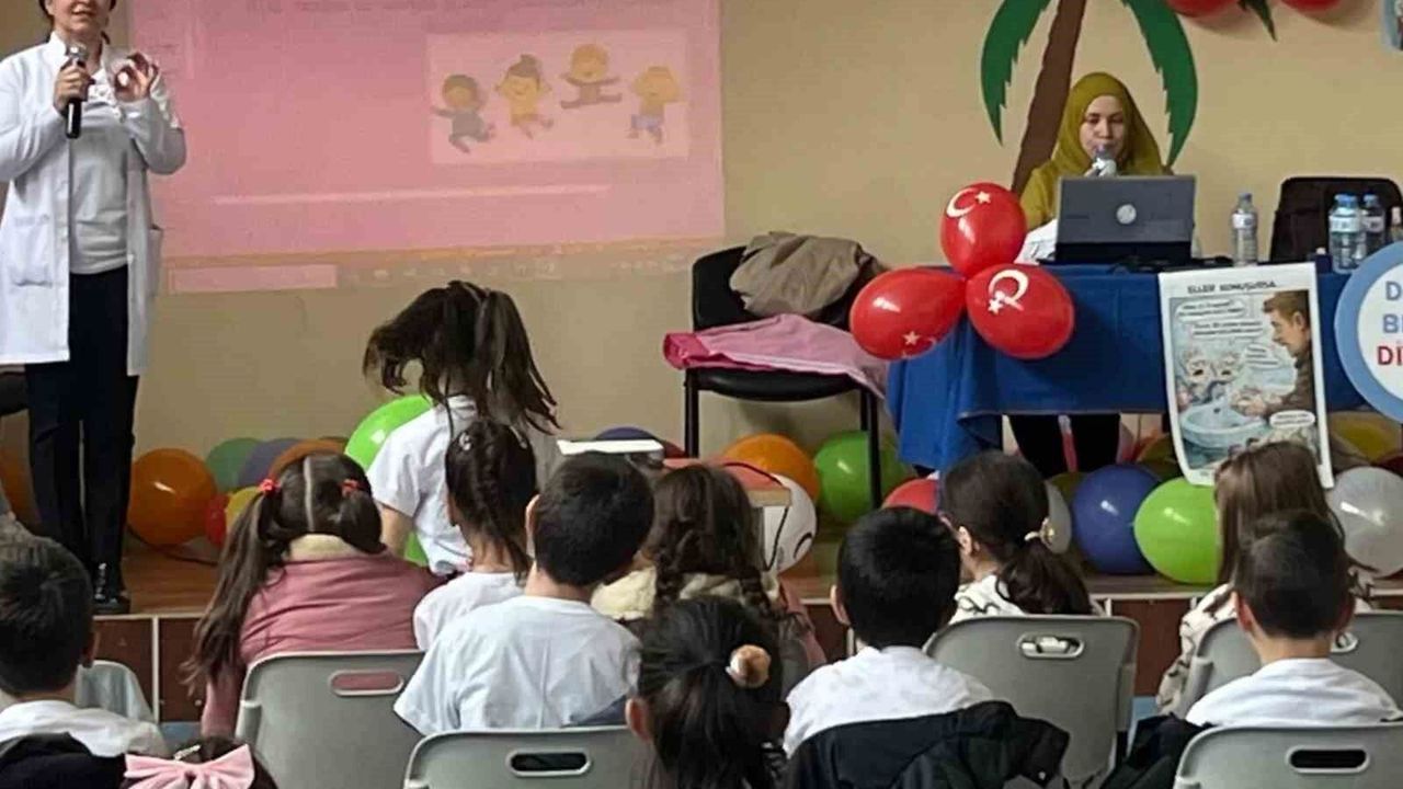 Öğrenciler hijyen ve sağlıklı yaşam konusunda bilgilendirildi