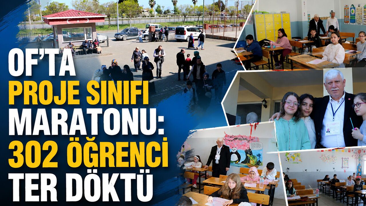 Of’ta Proje Sınıfı Maratonu: 302 Öğrenci Ter Döktü