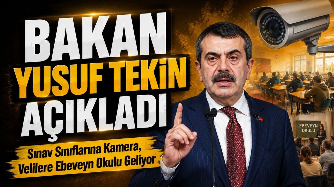 Bakan Yusuf Tekin Açıkladı: LGS’de Kamera Tedbiri 