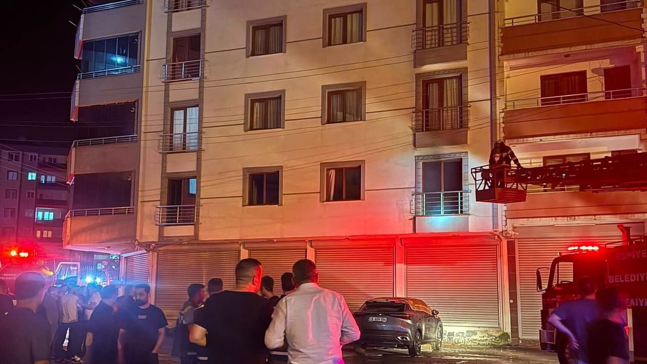 Giresun'da evde çıkan yangında hasar oluştu